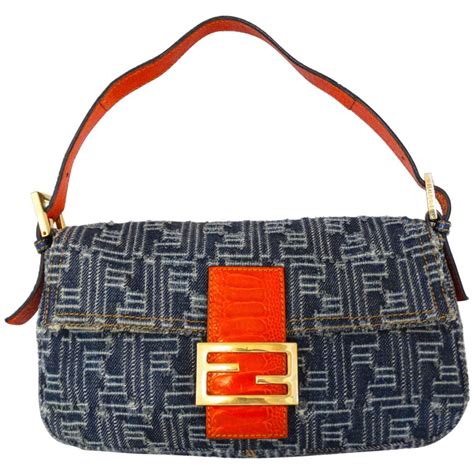 fendi vintage denim bag.